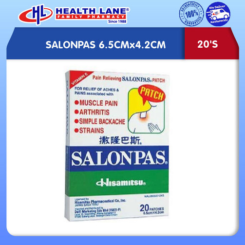 SALONPAS 6.5CMx4.2CM (20'S)